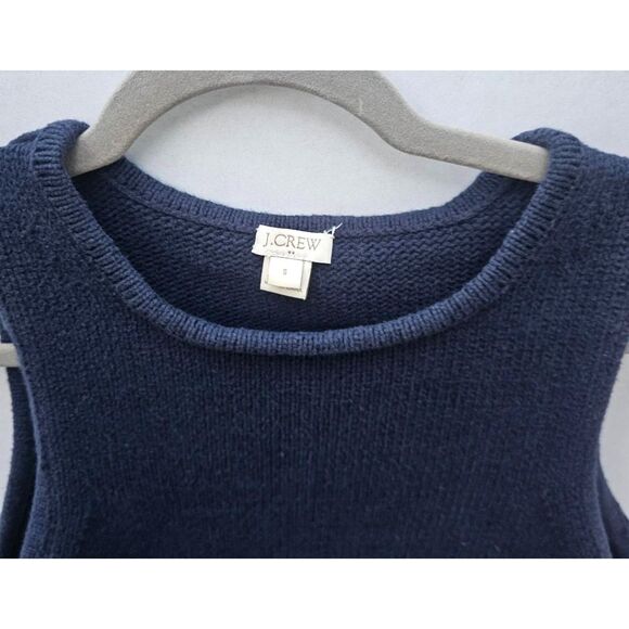 J. Crew Women’s Minimalist Sleeveless Sweater • Rolled Neck Heritage Knit Size S - Picture 3 of 4